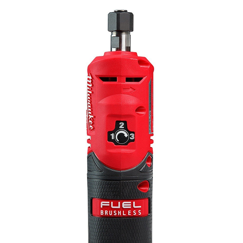 Milwaukee M12 FUEL 1/4" Straight Die Grinder Tool Only Tested Working - Lumi and Leo