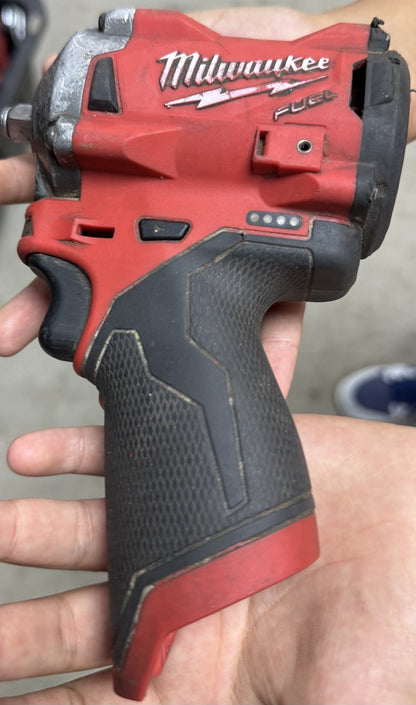 Milwaukee M12 FUEL 3/8" Impact Wrench Brushless Tool Only Tested Working - Lumi and Leo