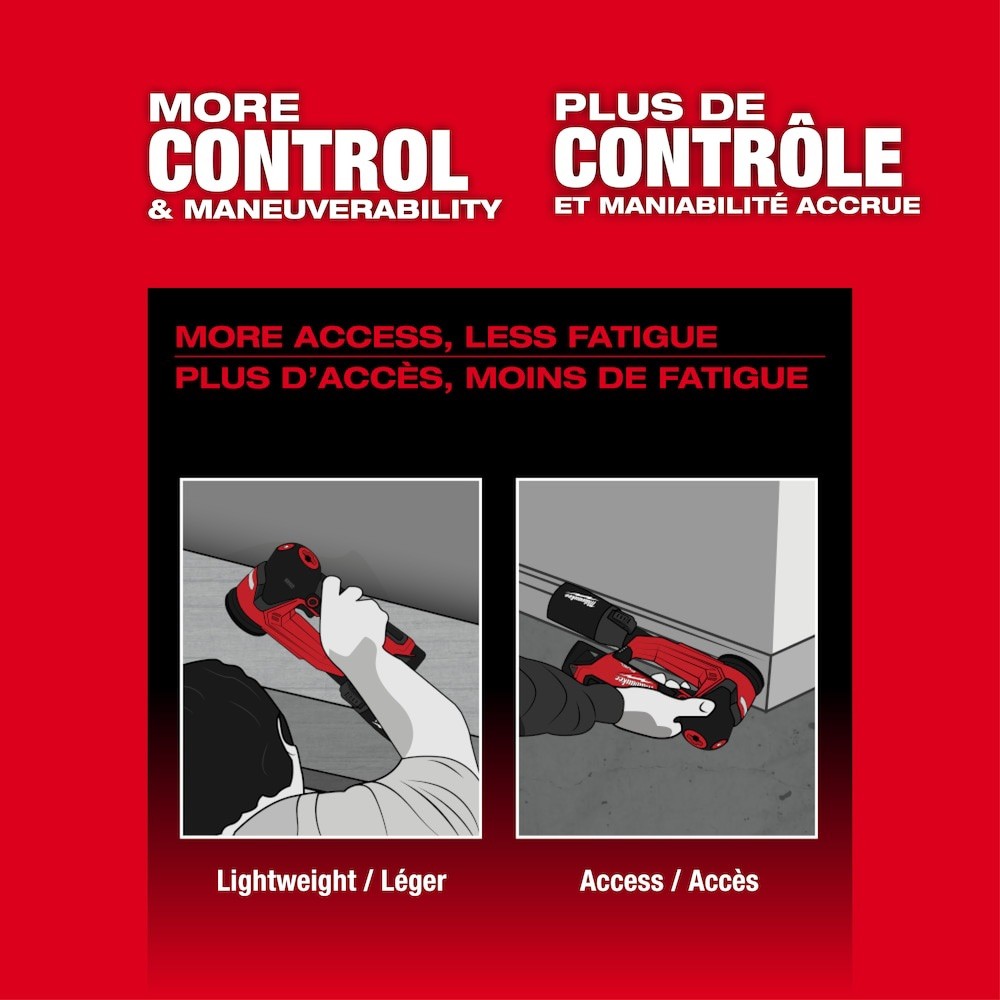Milwaukee M12 FUEL 3” Random Orbital Detail Sander Tool Only