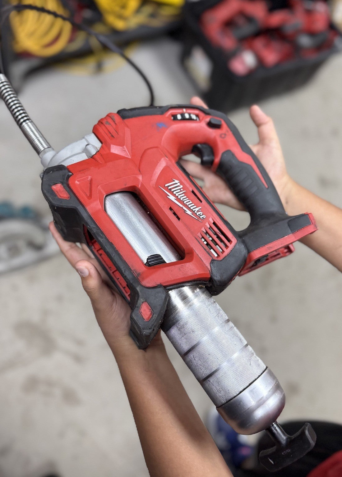 Milwaukee M18 2646-20 18V Cordless 2-Speed Grease Gun - Red