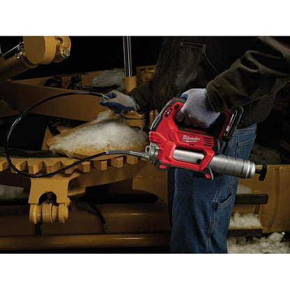 Milwaukee M18 2646-20 18V Cordless 2-Speed Grease Gun - Red - Lumi and Leo