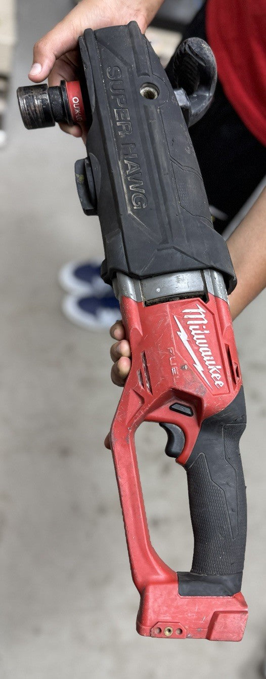 Milwaukee M18 FUEL Hole Hawg 7/16" Right Angle Drill Tested & Working Tool Only - Lumi and Leo