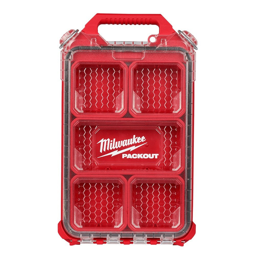 Milwaukee PACKOUT Low Profile Organizer 6 Bin IP65 Modular Storage Case New
