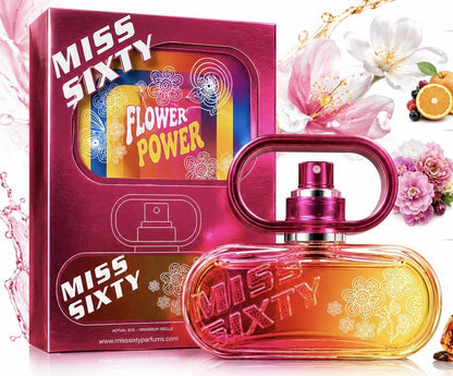 Miss Sixty Flower Power Eau de Toilette Women Perfume Spray Floral Fruity EDT - Lumi and Leo