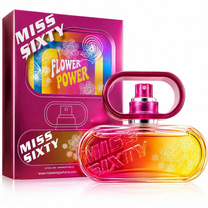Miss Sixty Flower Power Eau de Toilette Women Perfume Spray Floral Fruity EDT - Lumi and Leo