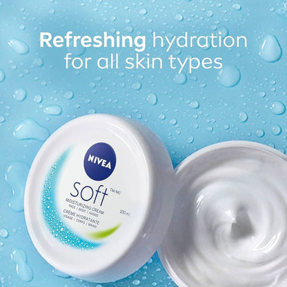 NIVEA Soft Moisturizing Cream 6.8 oz 3 pack - Lumi and Leo