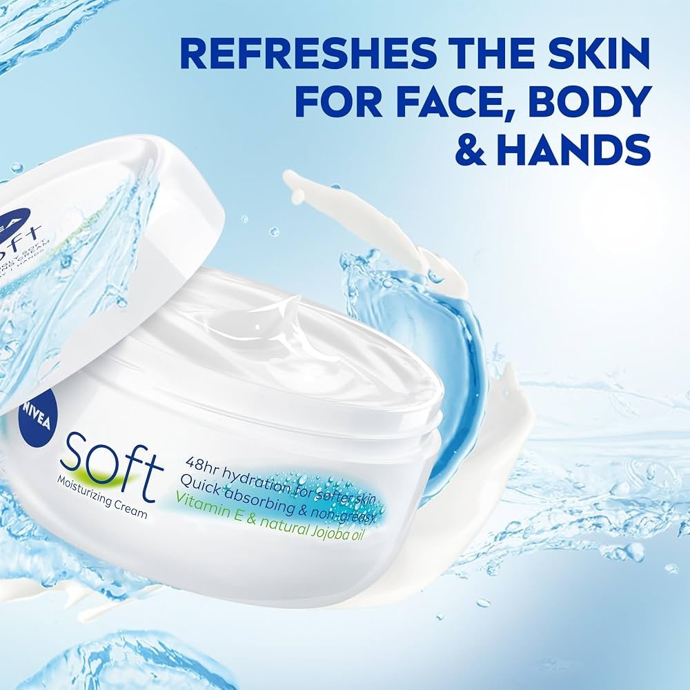NIVEA Soft Moisturizing Cream 6.8 oz 3 pack - Lumi and Leo