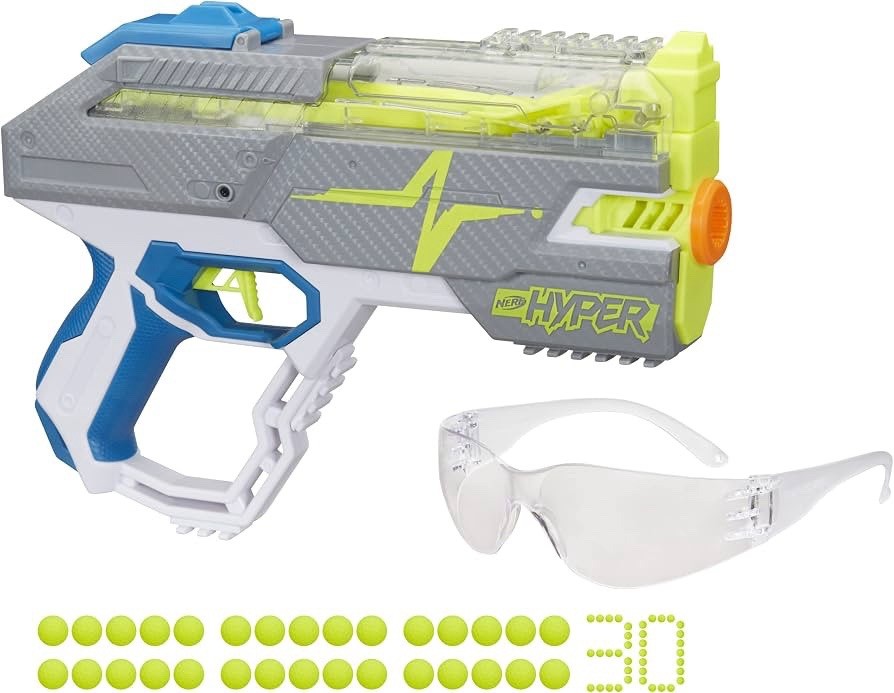 Nerf Hyper Rush-40 Blaster 30 Hyper Rounds 40-Round Capacity - Lumi and Leo