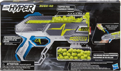 Nerf Hyper Rush-40 Blaster 30 Hyper Rounds 40-Round Capacity - Lumi and Leo