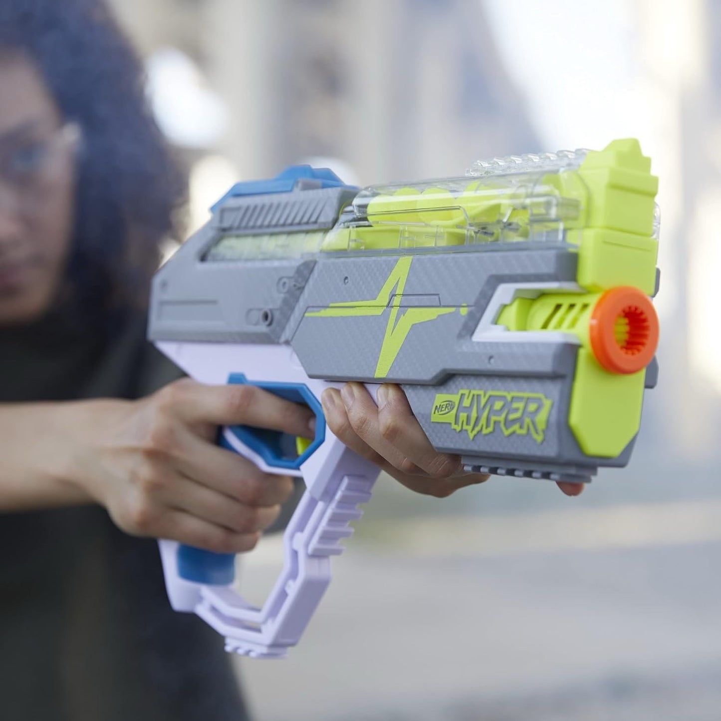 Nerf Hyper Rush-40 Blaster 30 Hyper Rounds 40-Round Capacity - Lumi and Leo