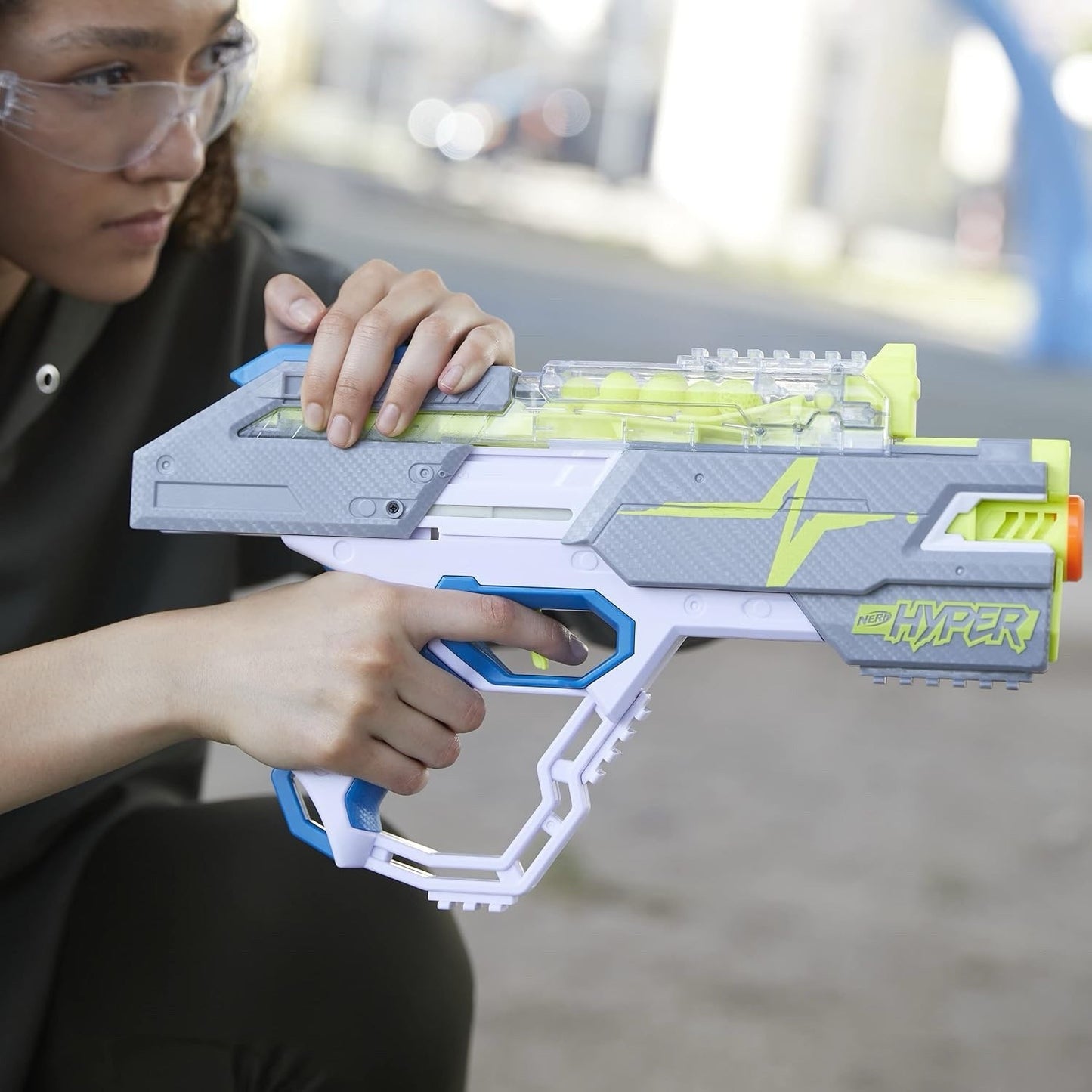 Nerf Hyper Rush-40 Blaster 30 Hyper Rounds 40-Round Capacity - Lumi and Leo