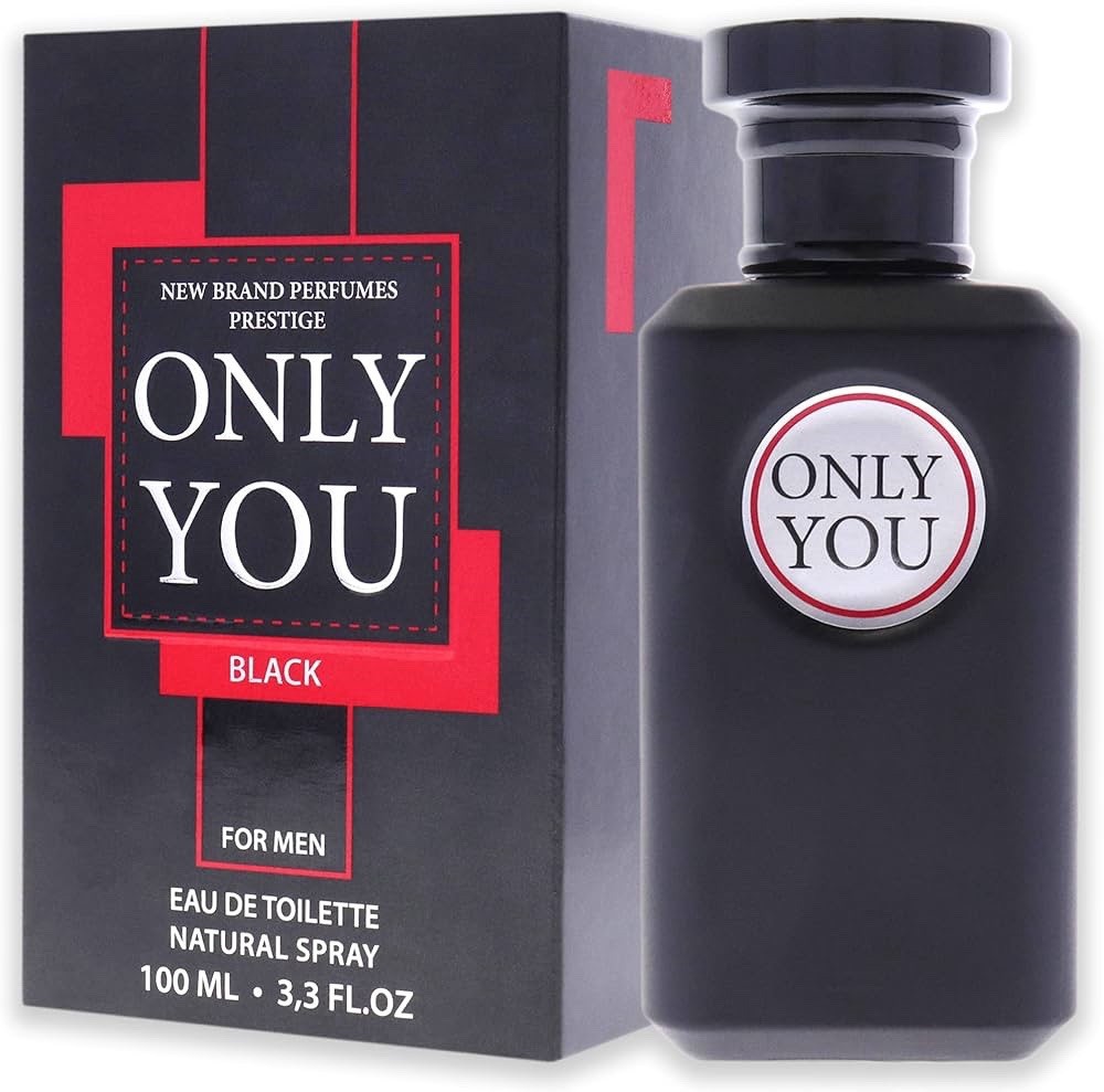 New Brand Only You Black by New Brand for Men - 3.3 oz EDT Spray
