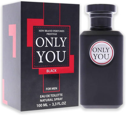 New Brand Only You Black by New Brand for Men - 3.3 oz EDT Spray - Lumi and Leo