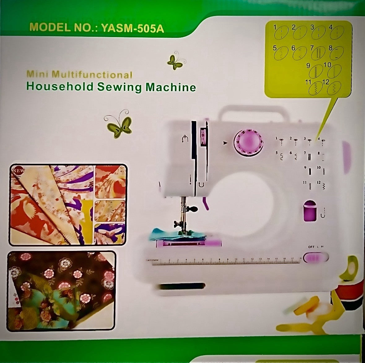 New MIFXIN Household Sewing Machine 12 Stitches Mini Size - Lumi and Leo