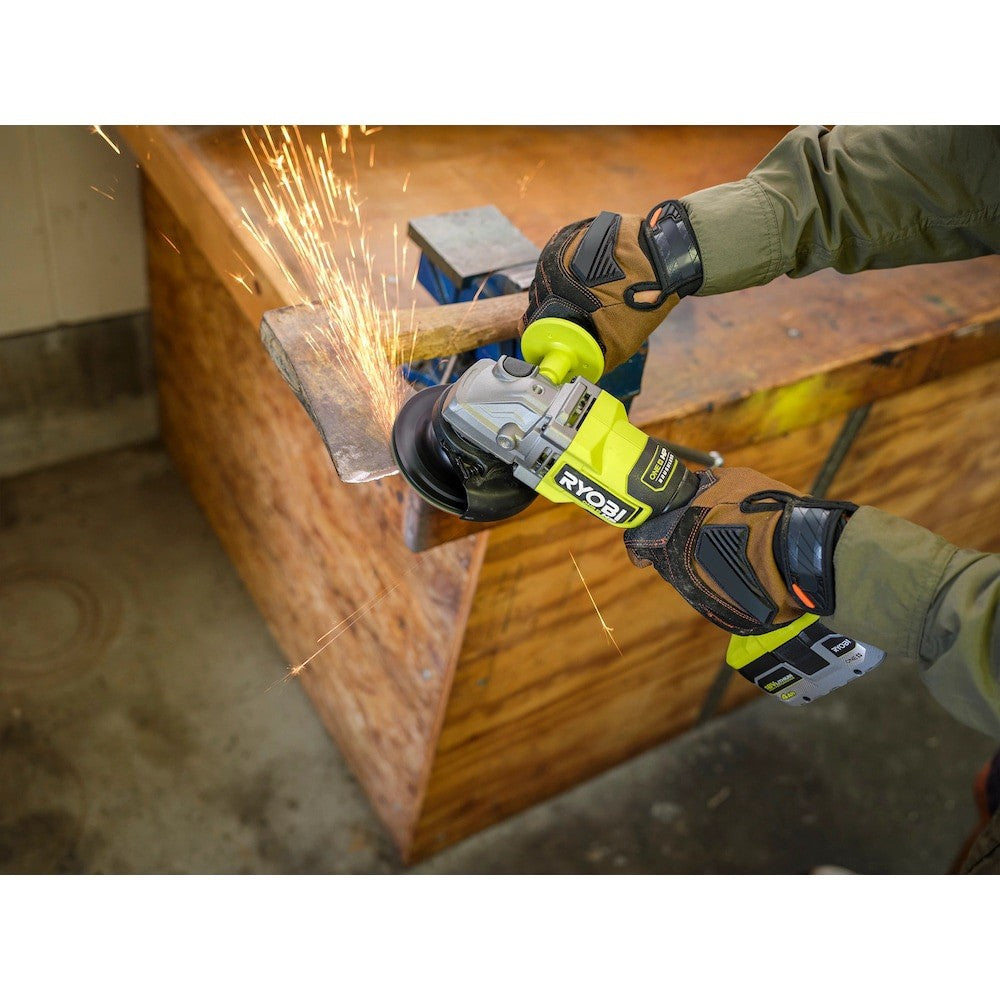 ONE+ HP 18V Brushless Cordless 4-1/2 in. Angle Grinder -  Model PBLAG01B - NEW - Lumi and Leo