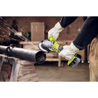 ONE+ HP 18V Brushless Cordless 4-1/2 in. Angle Grinder -  Model PBLAG01B - NEW - Lumi and Leo