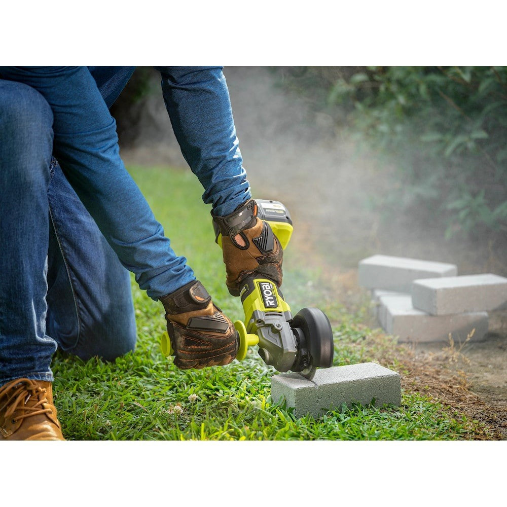 ONE+ HP 18V Brushless Cordless 4-1/2 in. Angle Grinder -  Model PBLAG01B - NEW - Lumi and Leo