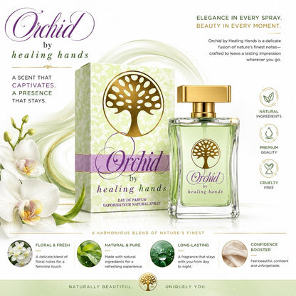 Orchid by Healing Hands Eau de Parfum 100ml Women's Floral Perfume Spray - Lumi and Leo