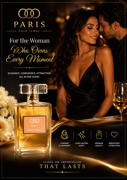 PARIS POUR FEMME Eau De Parfum 100ml Women's Perfume Spray - Lumi and Leo