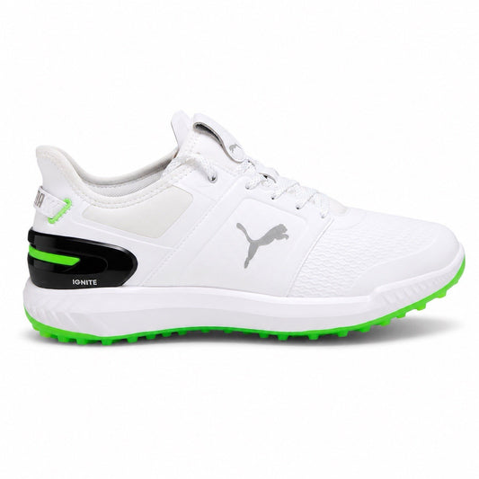PUMA Ignite Elevate Golf Shoes White Green Multiple Sizes Tell Us Your Size ? - Lumi and Leo