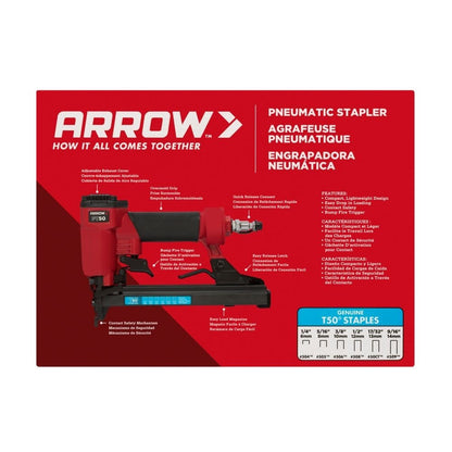 Pneumatic Stapler for Construction Upholstery 1/4-9/16 Staples. - Lumi and Leo