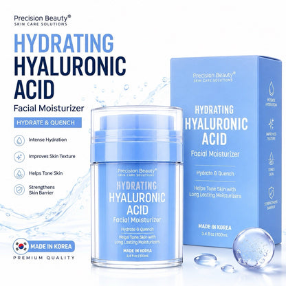 Precision Beauty  Hyaluronic Acid Facial Moisturizer Helps Skin Tone 3.4oz NEW!! - Lumi and Leo