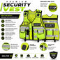 Premium Security Vest High Visibility Reflective Safety Vest - Lumi and Leo