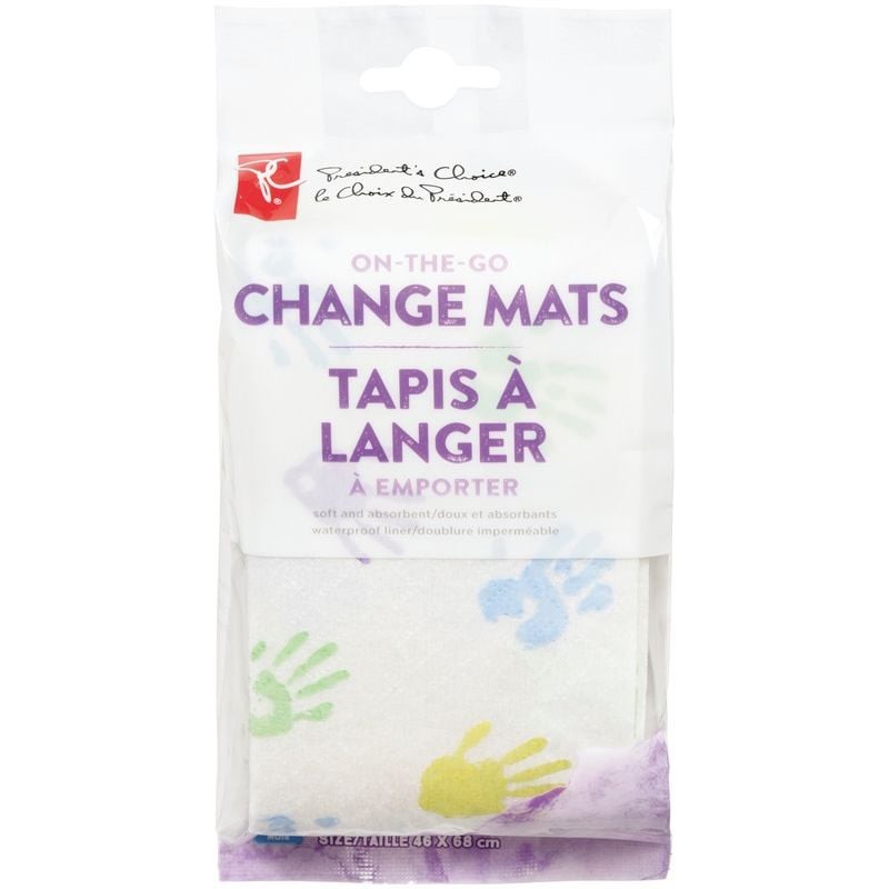 President’s Choice On-The-Go Baby Change Mats 5-Pack Disposable Waterproof - Lumi and Leo