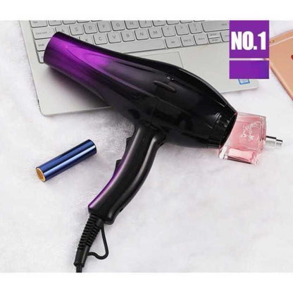 Professional Hair Dryer 2 Speed 2 Heat Settings Cool Shot Black Purple - Lumi and Leo