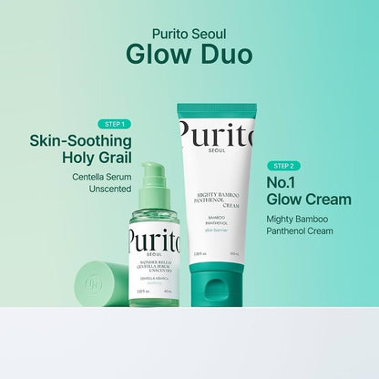 Purito Mighty Bamboo Panthenol Cream 100ml 2 Pack Vegan Made in Korea - Lumi and Leo