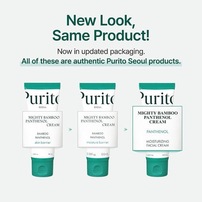 Purito Mighty Bamboo Panthenol Cream 100ml 2 Pack Vegan Made in Korea - Lumi and Leo