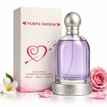 Purple Emtion Eau de Parfum for Women 100ml Long Lasting Fragrance Spray - Lumi and Leo