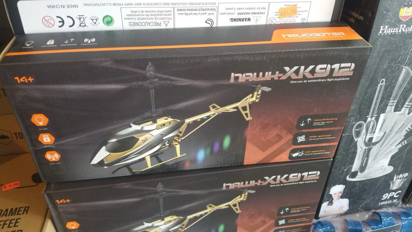 RC Helicopter Lights Remote Control Aircraft for Kids - Lumi and Leo