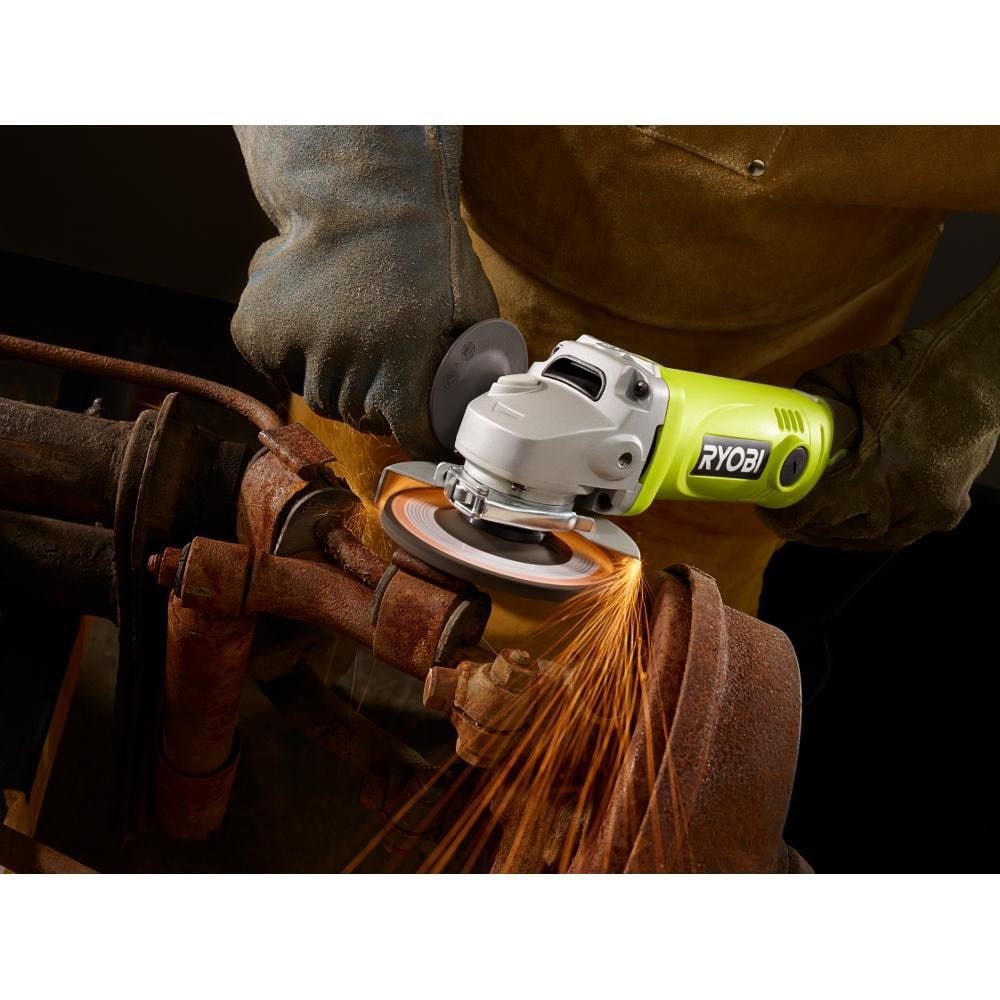 RYOBI 7.5 Amp 4.5 in. Corded Angle Grinder - Lumi and Leo