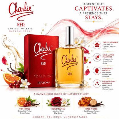 Revlon Charlie Collection 4 Pack EDT 100ml Gold Silver Red Blue for Women - Lumi and Leo