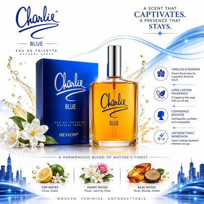Revlon Charlie Collection 4 Pack EDT 100ml Gold Silver Red Blue for Women - Lumi and Leo