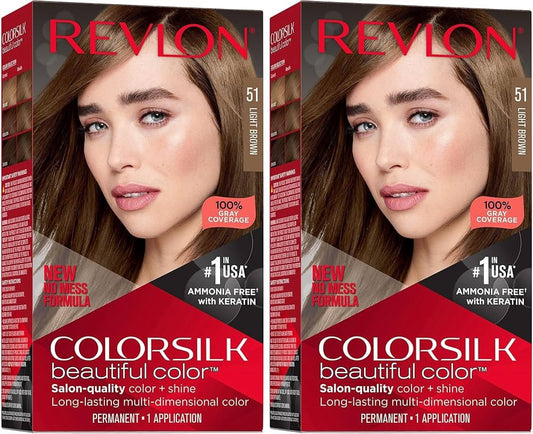 Revlon Colorsilk Beautiful Color Permanent Hair Color, Long-Lasting  2 Pack - Lumi and Leo