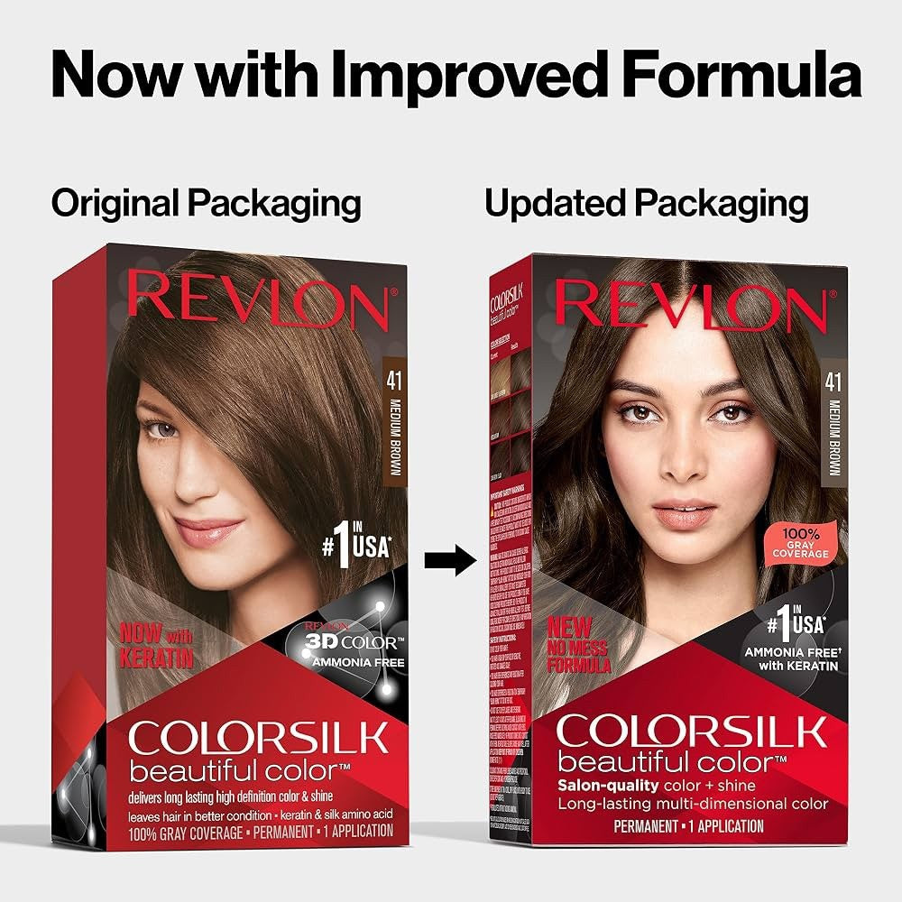 Revlon Colorsilk Beautiful Color Permanent Hair Color, Long-Lasting  2 Pack - Lumi and Leo