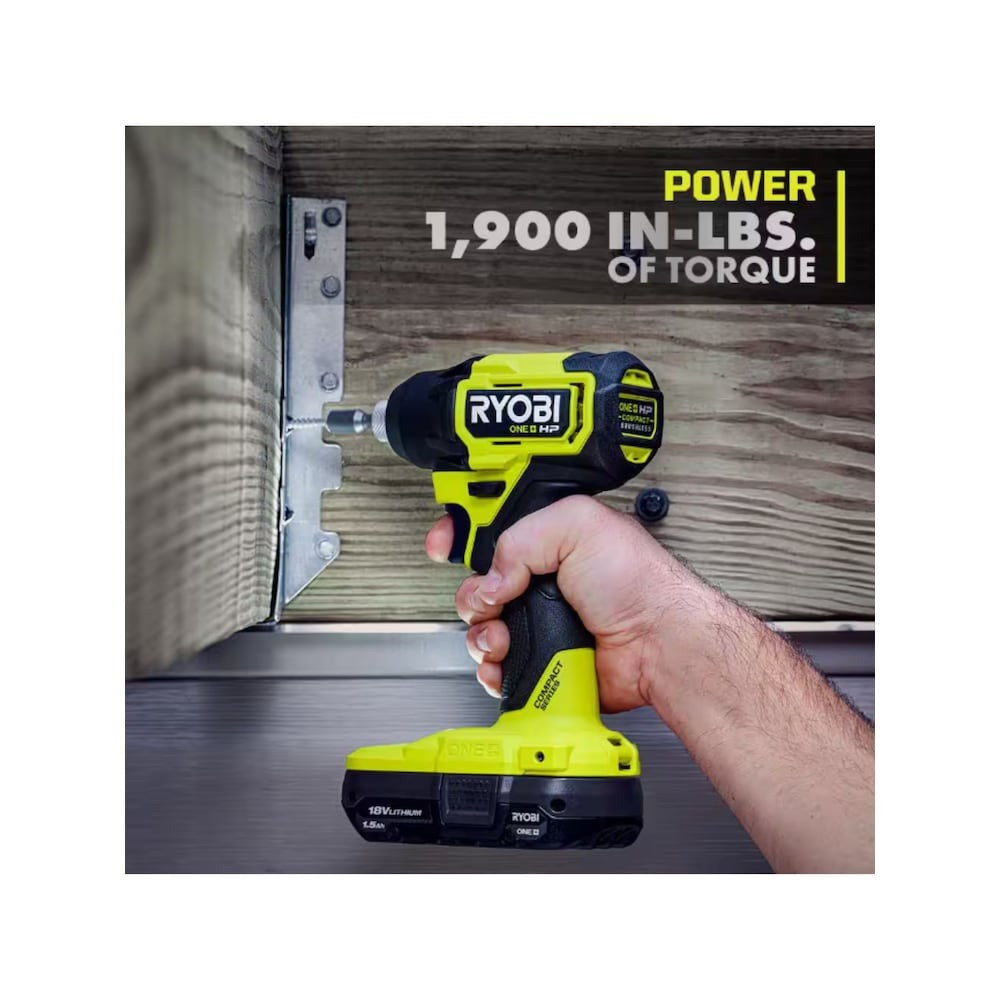 Ryobi One+ HP 18V Cordless Impact Driver Kit