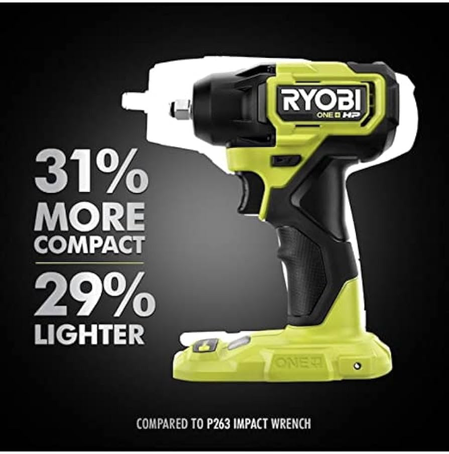 Ryobi P262 HP 18V Brushless Cordless 4-Mode 1/2 in. Impact Wrench Tool Only NEW - Lumi and Leo