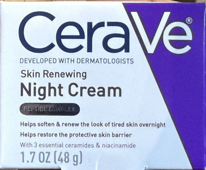 *** SALE CERAVE ** Skin Renewing Night Cream Niacinimide & More! Free Ship - Lumi and Leo