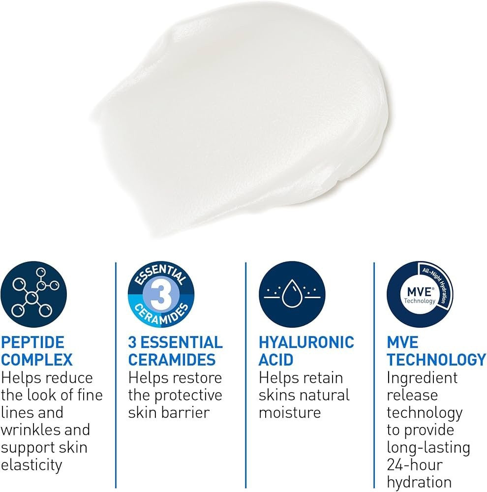 *** SALE CERAVE ** Skin Renewing Night Cream Niacinimide & More! Free Ship - Lumi and Leo