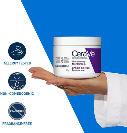 *** SALE CERAVE ** Skin Renewing Night Cream Niacinimide & More! Free Ship - Lumi and Leo