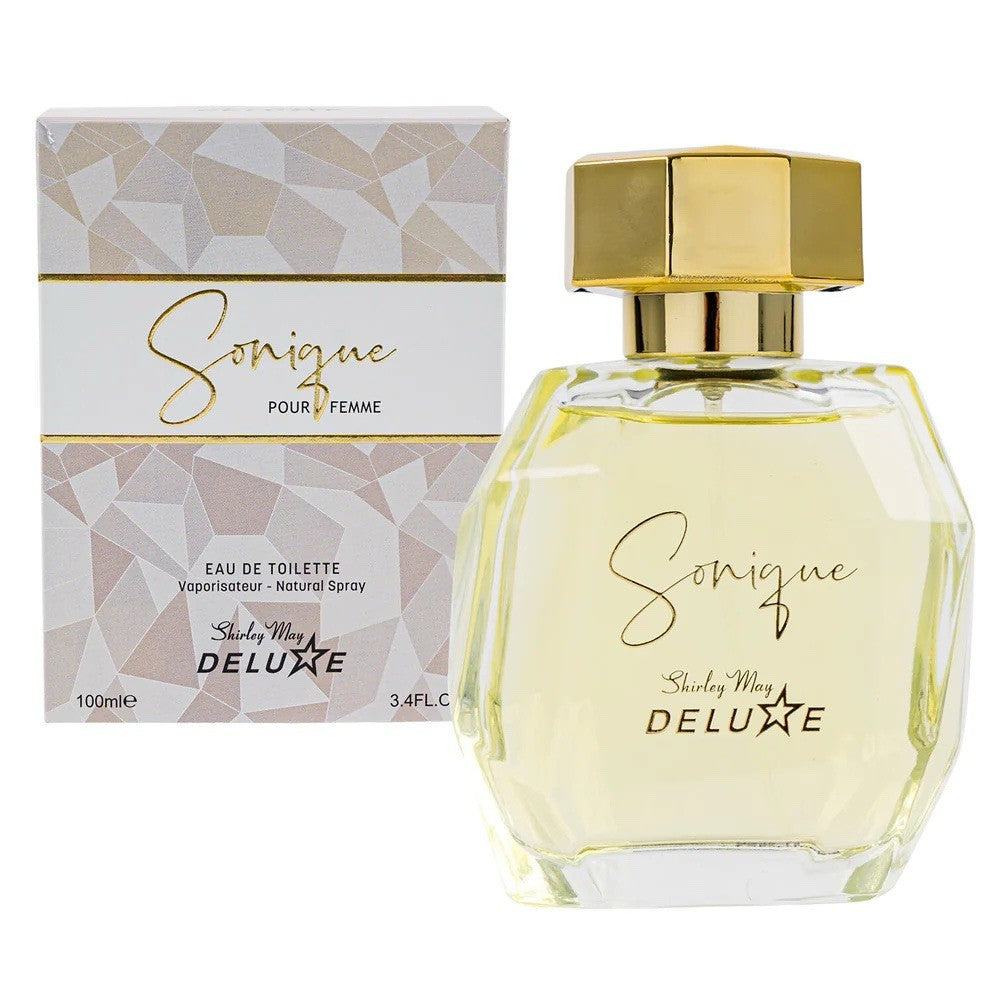 SONIQUE FOR WOMEN celebrity 3.3 oz EDT perfume spray by SHIRLEY MAY DELUXE - Lumi and Leo