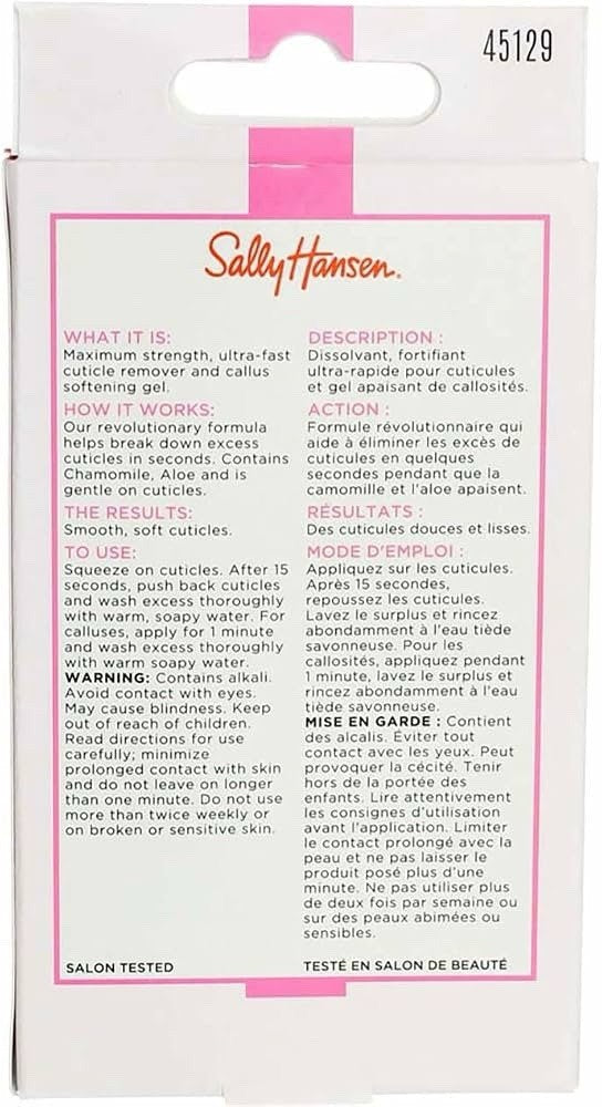 Sally Hansen Instant Cuticle Remover 29.5mL Nail Care Gel 3 Pack New