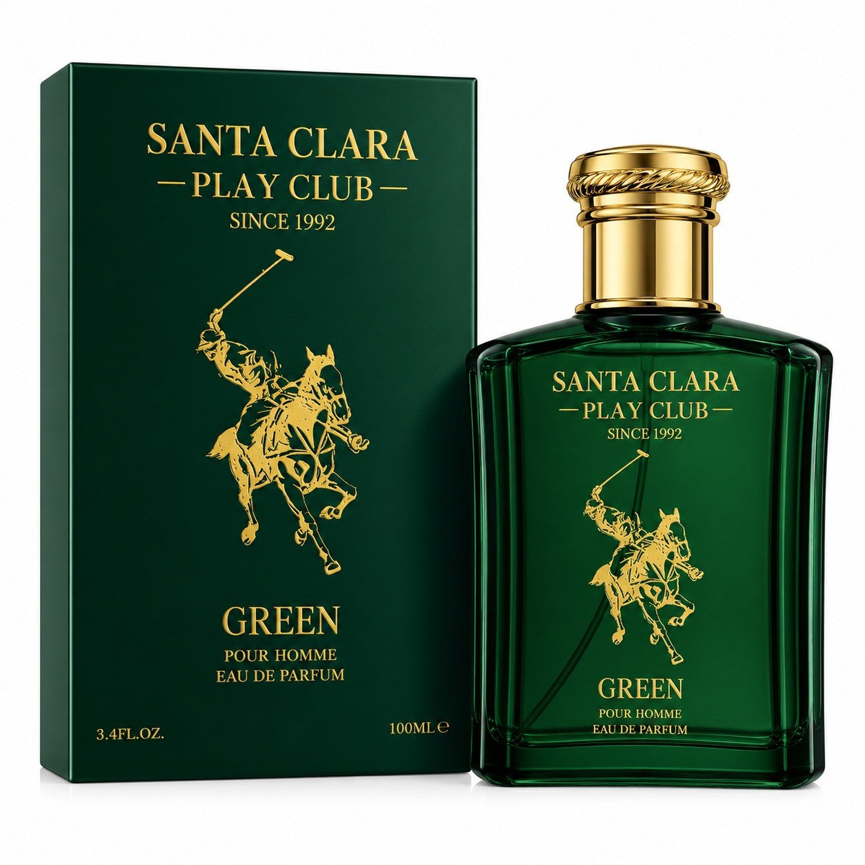 Santa Clara Play Club Green Pour Homme Parfum 100ml Men's Cologne Long Lasting - Lumi and Leo