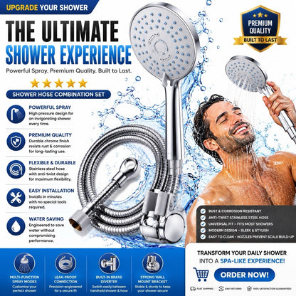 Senior Sanitary Wares Handheld Shower Head Hose Holder Chrome X6222001 - Lumi and Leo