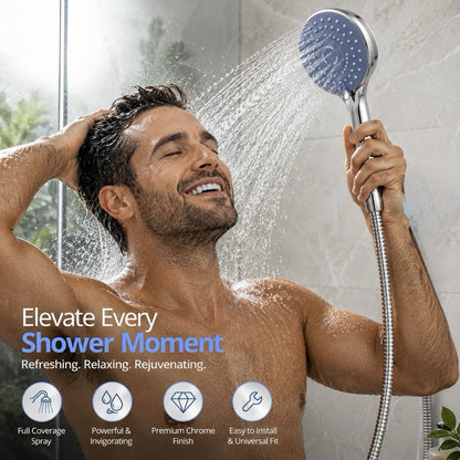 Senior Sanitary Wares Handheld Shower Head Hose Holder Chrome X6222001 - Lumi and Leo