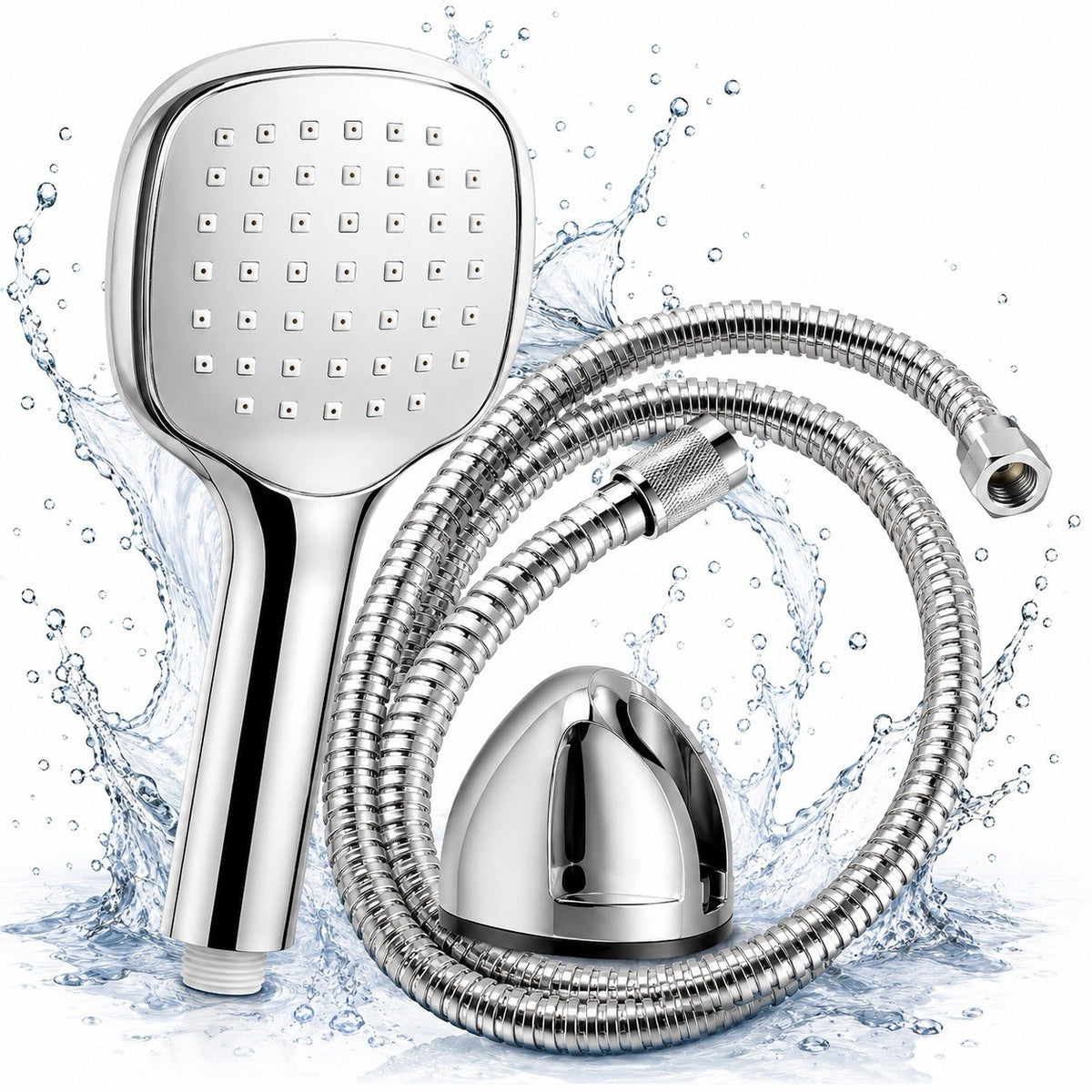 Senior Sanitary Wares Handheld Shower Head Hose Holder Chrome X6222018 - Lumi and Leo