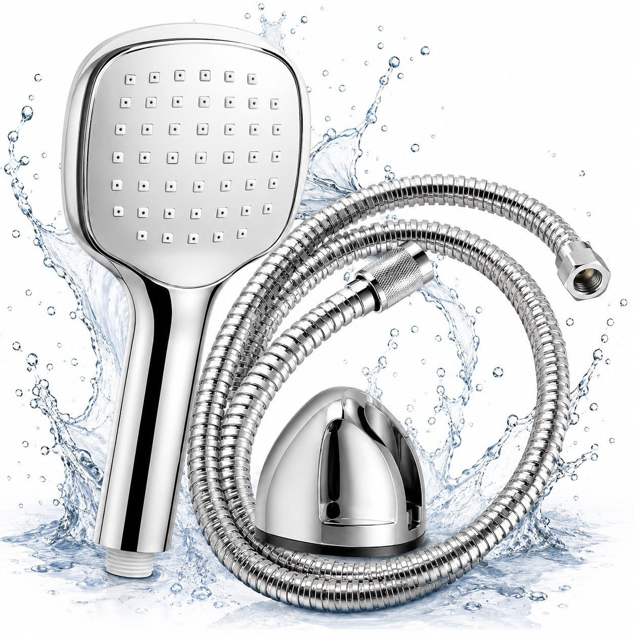 Senior Sanitary Wares Handheld Shower Head Hose Holder Chrome X6222018